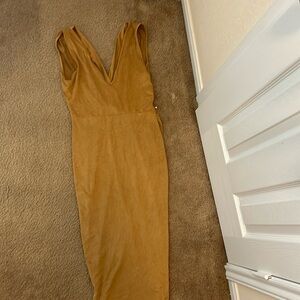 Tan casual dress